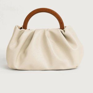 The Solid Ruched Handbag